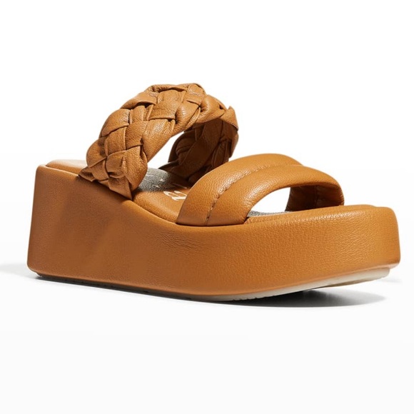 Pedro Garcia Braided Napa Platform Wedge Sandals size 36.5 - Picture 2 of 11